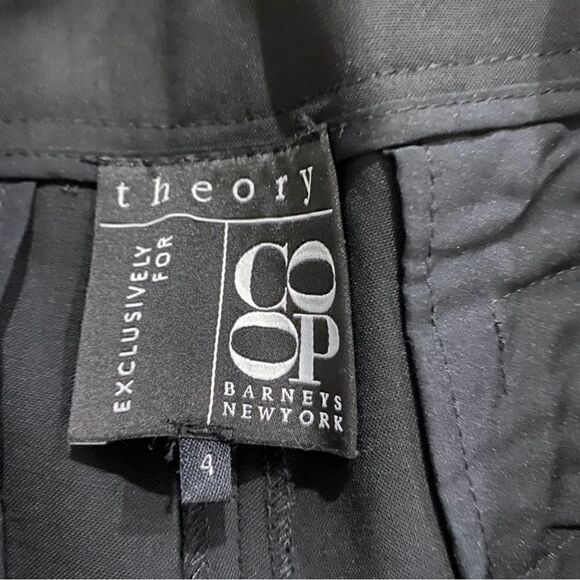 Theory wool blend black trousers size 4 excellent condition. Barney’s New York - Picture 7 of 7